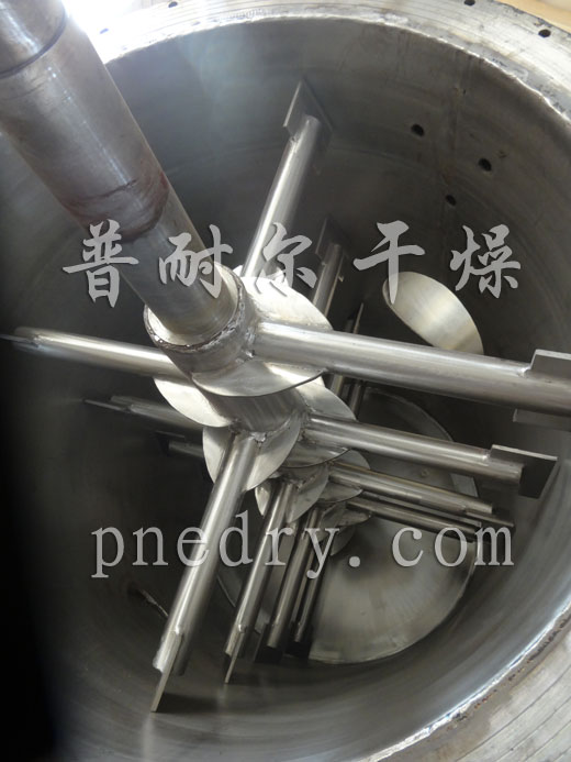 纖維素真空耙式干燥機內(nèi)部攪拌裝置